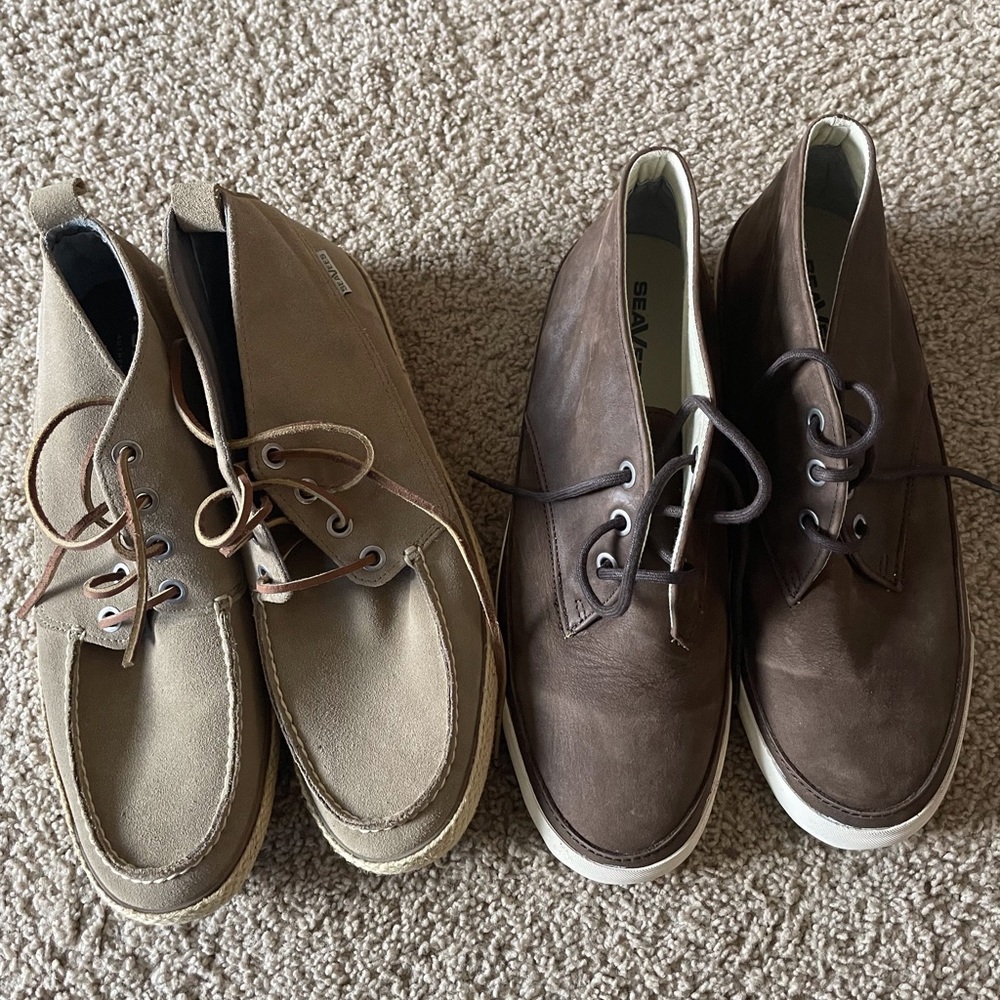 Seavees Desert Boot Dark Earth/Bayside Moc bundle sz 12 Used Great Condition